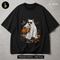 Cute Ghost Bear Coffee Pumpkin Halloween Estampa