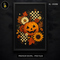 Jack O'Lantern Girassol Retrô Grunge Estampa