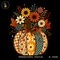 Buquê Abóbora Floral Patchwork Estampa