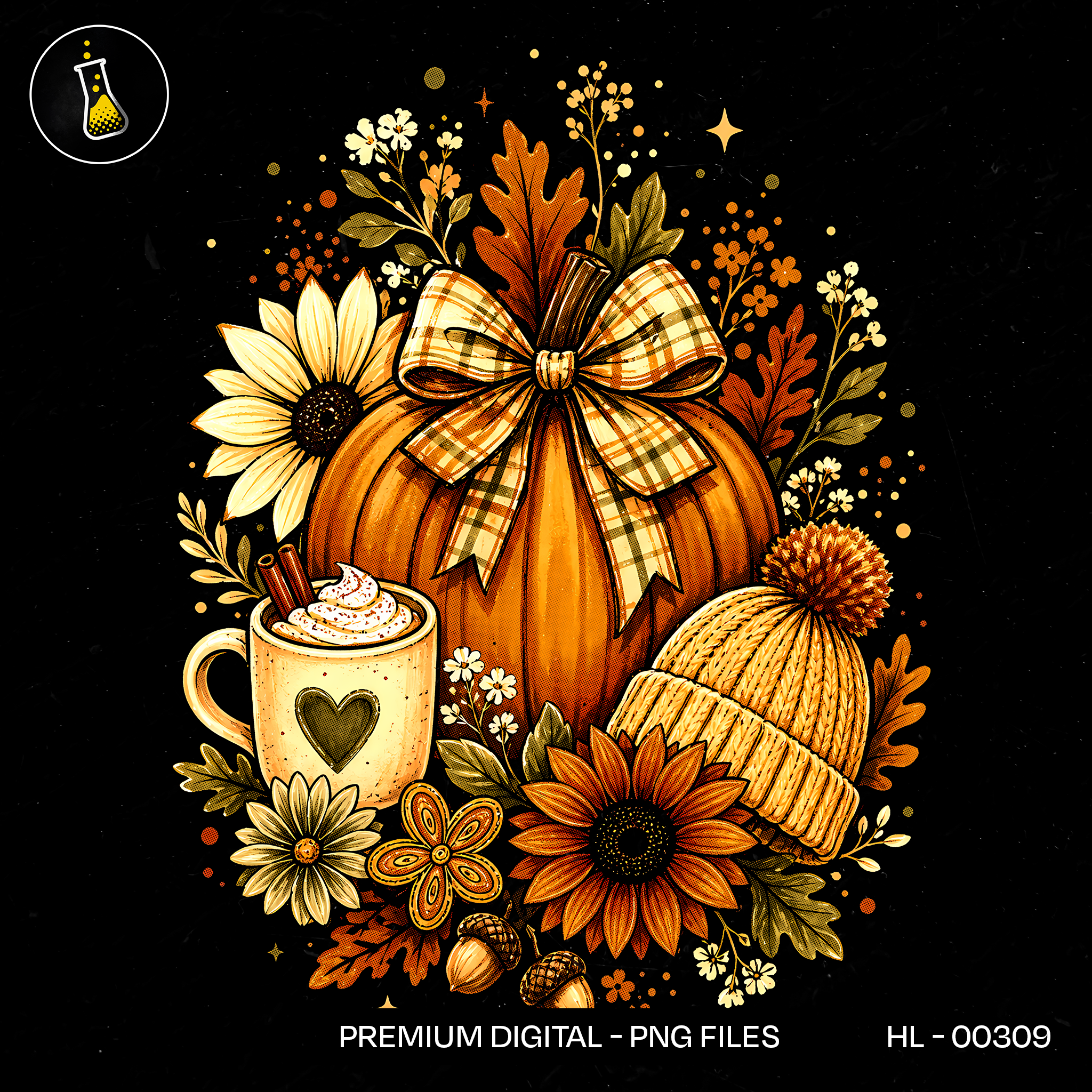 Laço Xadrez Abóbora Latte Estampa