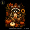 Guaxinim Pumpkin Spice Latte Aconchegante Estampa