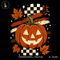 Jack O'Lantern Xadrez Retrô Grunge Estampa