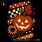 Jack O'Lantern Poás Listras Estampa