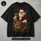 Papai Noel Enchendo Saco de Presentes Estampa