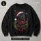 Pug Preto Gorro de Papai Noel Estampa