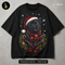 Pug Preto Gorro de Papai Noel Estampa