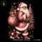 Saco de Papai Noel Glitter Rosa Estampa