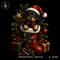 Filhote de Rottweiler Meia de Natal Estampa