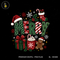 Feliz Natal Texto em Negrito Estampa