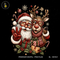 Papai Noel Rena Óculos de Coração Estampa