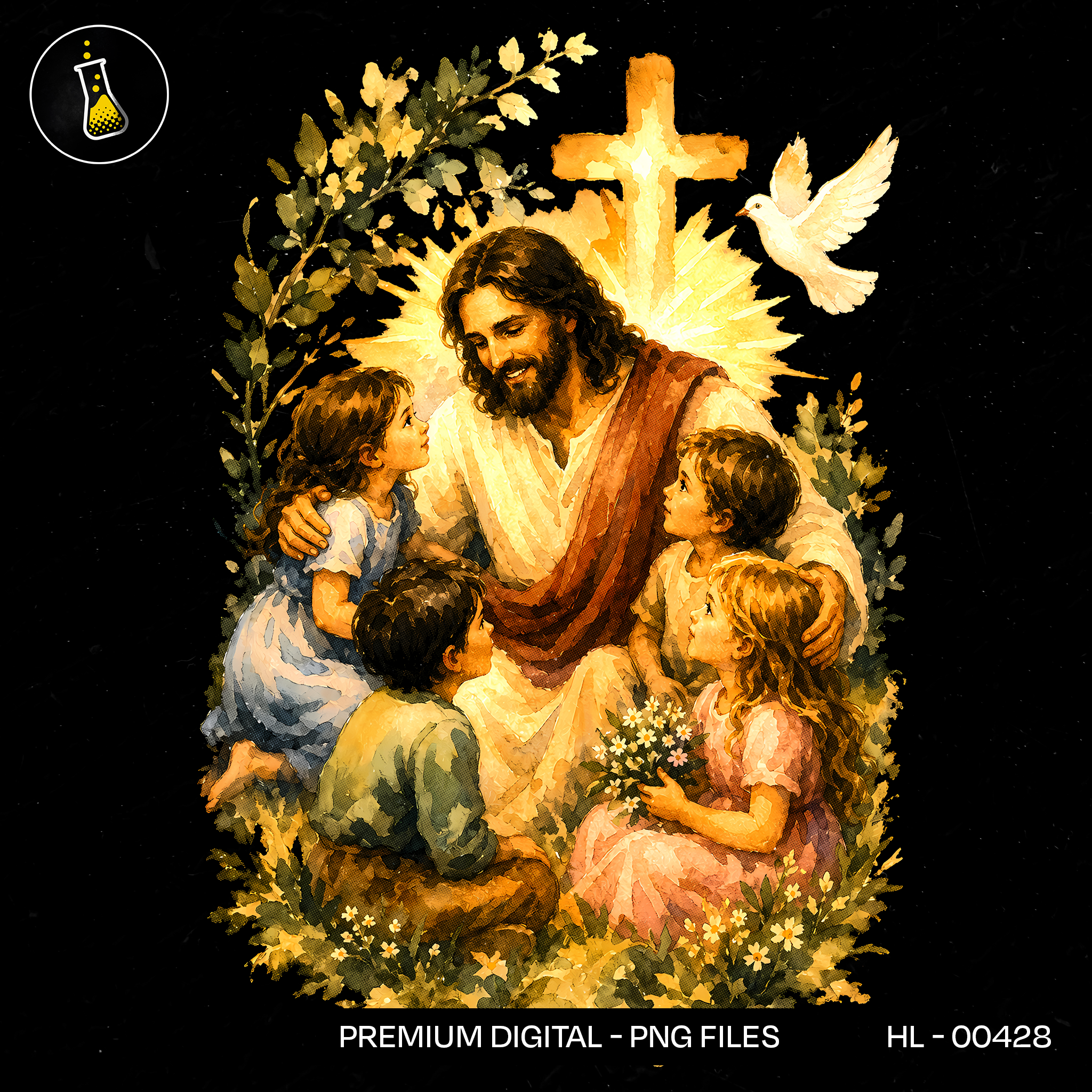 Jesus Abençoando as Crianças Estampa