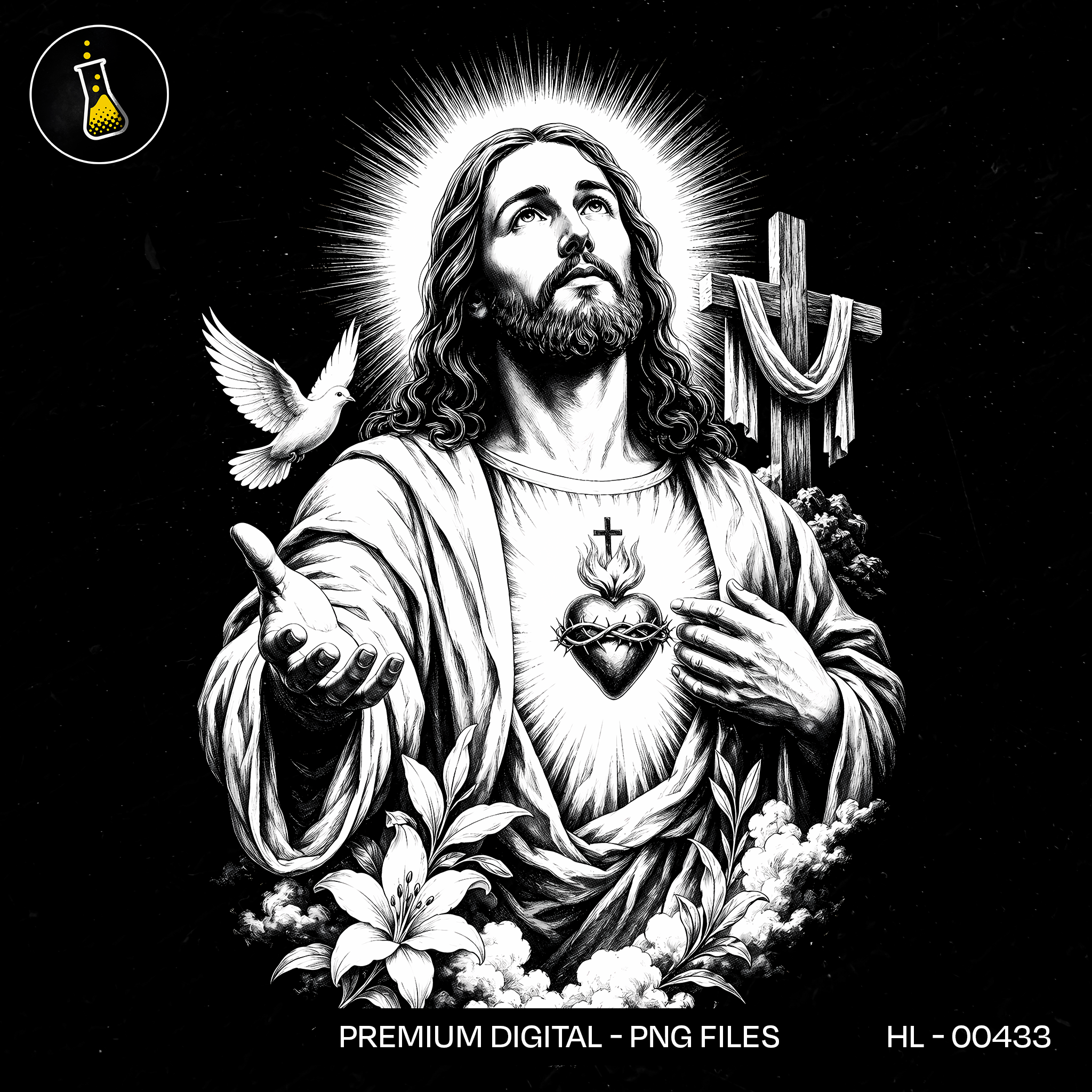 Sagrado Coração de Cristo Estampa