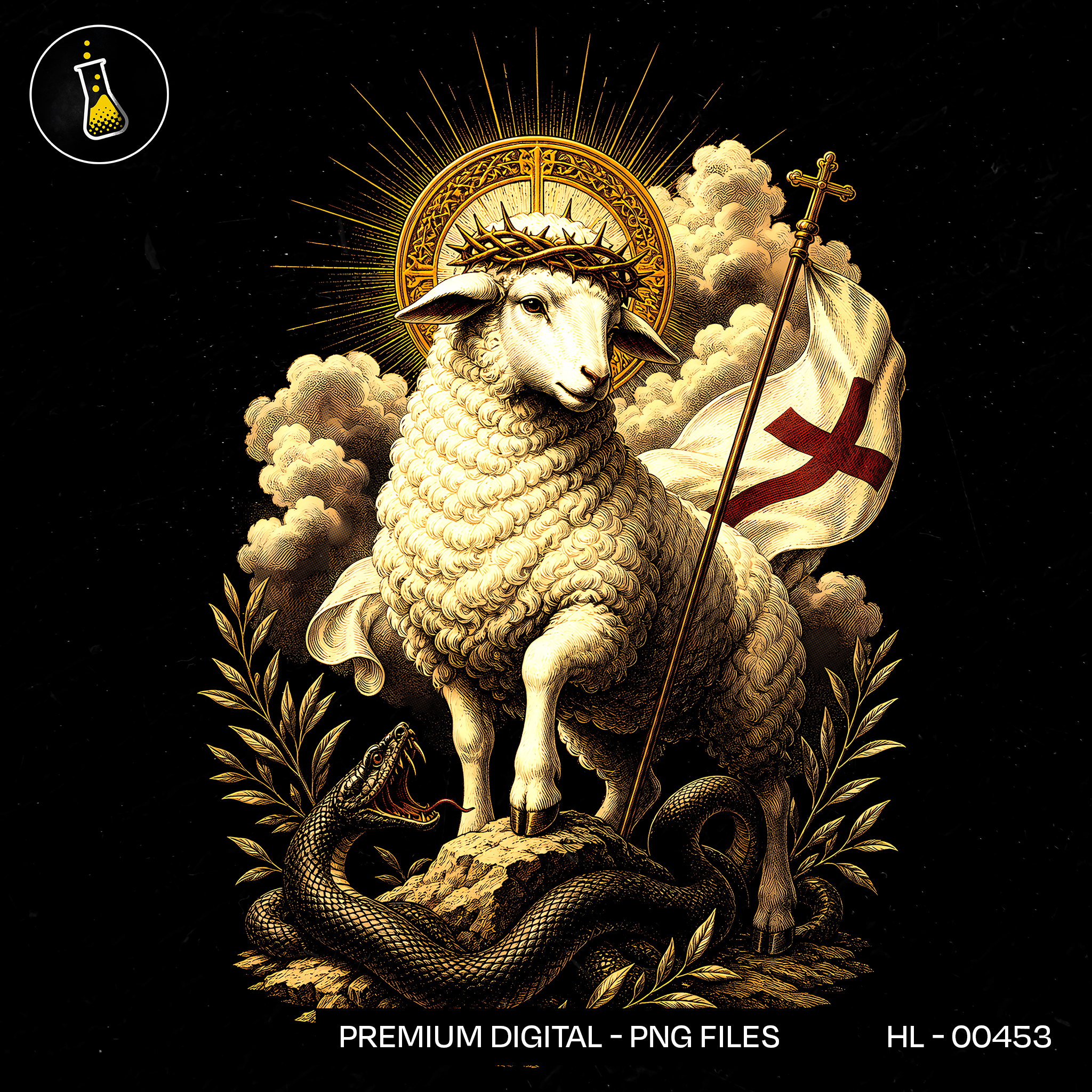 Cordeiro de Deus Estandarte da Vitória Estampa